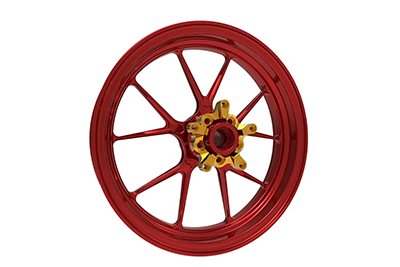 Forged wheel rim -red