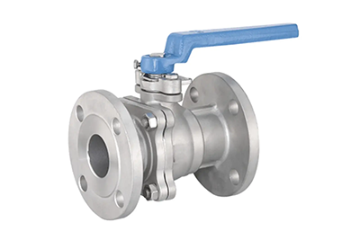 Two-piece flange ball valve